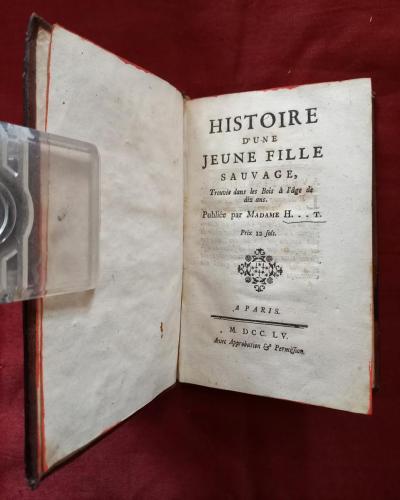 Frontespizio in lingua Francese  in cui si legge la data e il luogo di Stampa : Parigi 1755.