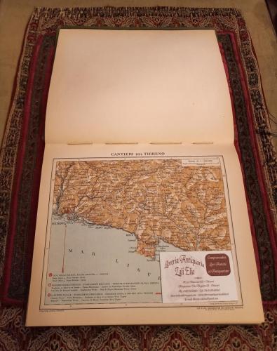 Bella cartina del Tigullio che parte da Genova e attraversa tutto il Tigullio ed il Mar Ligure.