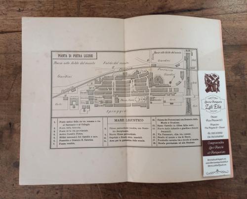 Cartina (con apposito cartiglio sui luoghi più importanti)  di Pietra Ligure situata a fine libro.C